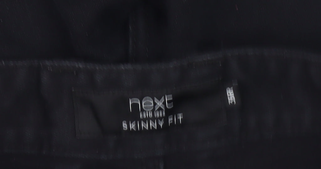 Next Men's Black Chino Shorts, Size 38, Slim Fit, Casual