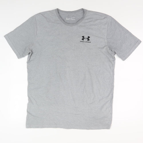 Under Armour Men's Grey Relaxed Fit T-Shirt L