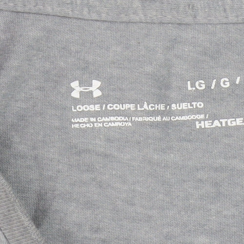 Under Armour Men's Grey Relaxed Fit T-Shirt L