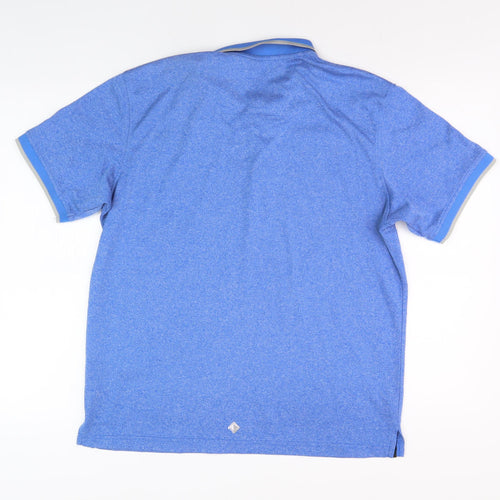 Regatta Men's Blue Short Sleeve Polo Size L Casual