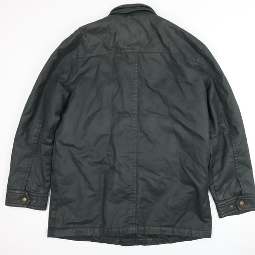 Greenwoods Men's Green Military Jacket Size L