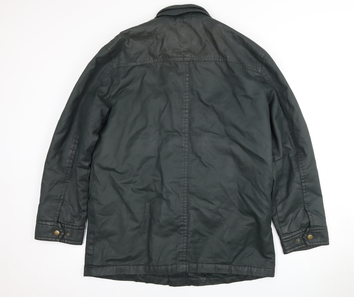 Greenwoods Men's Green Military Jacket Size L