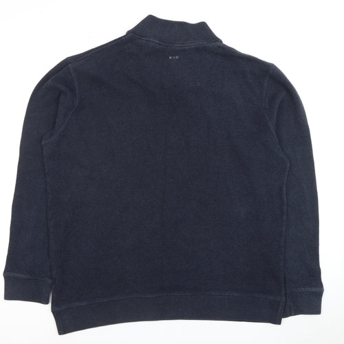 Old Navy Men's Blue XL Collared Long Sleeve Jumper
