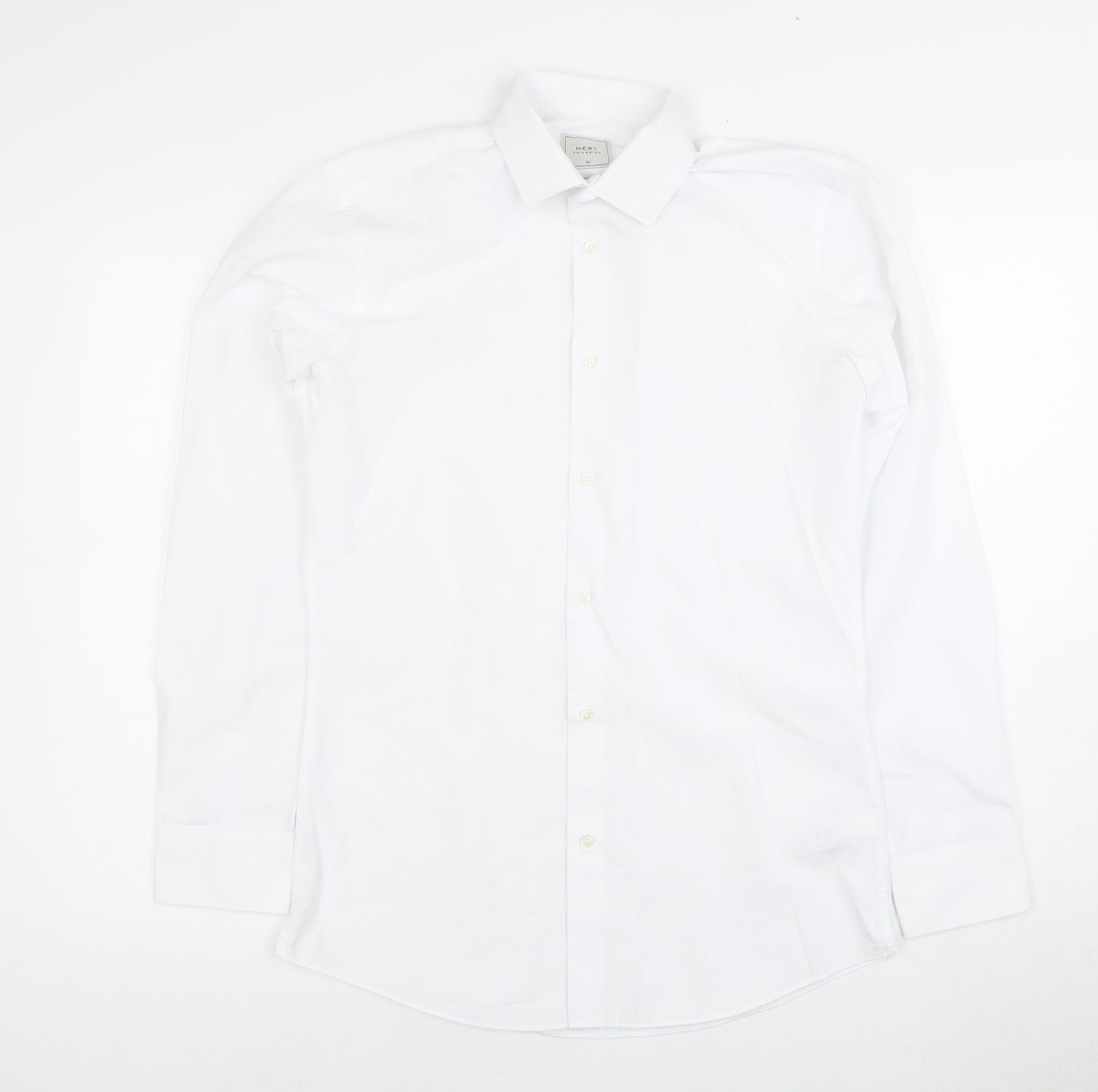 Next Men's White Dress Shirt Size 15 Formal