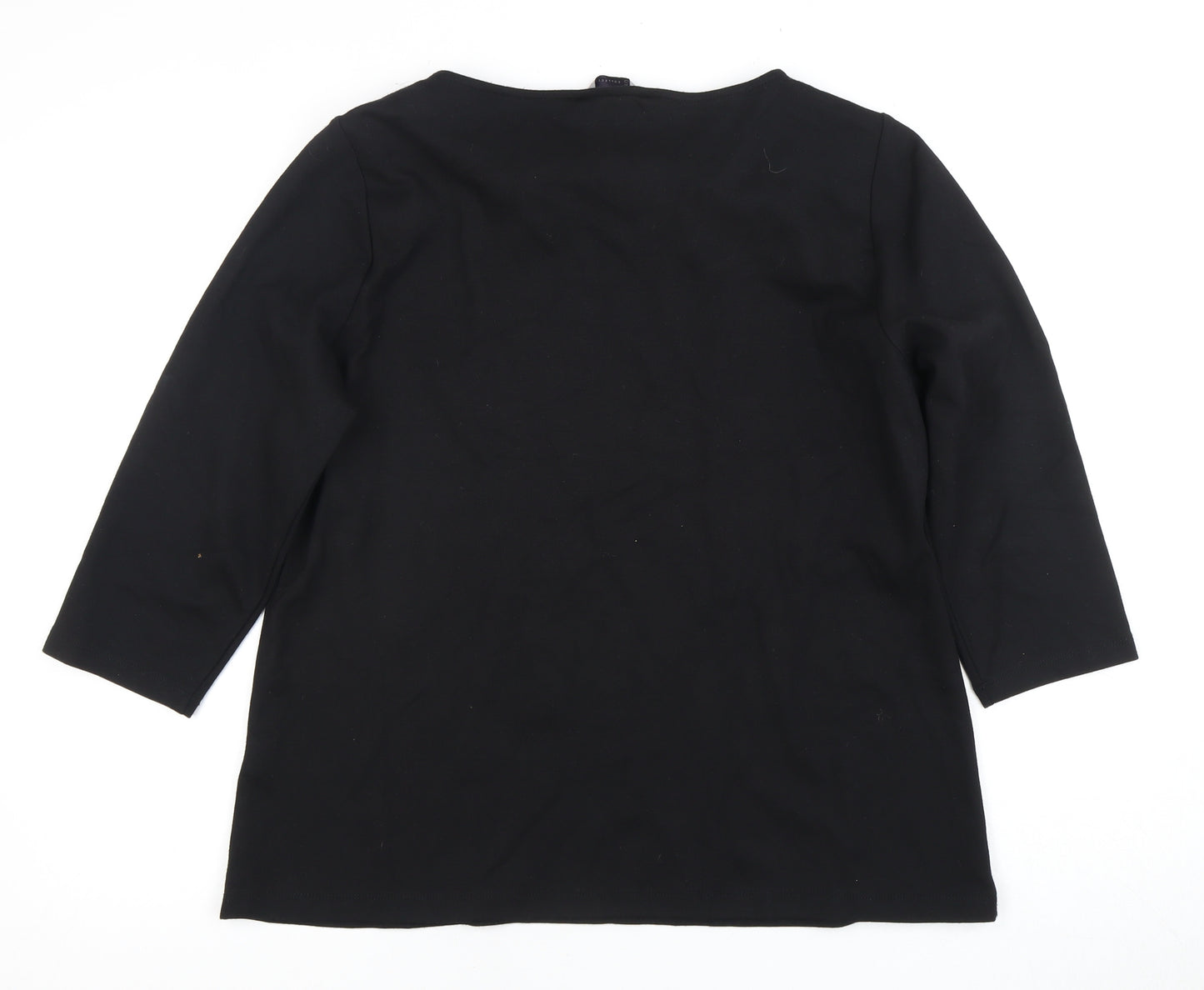 Marks and Spencer Black 3/4 Sleeve Blouse Size 18