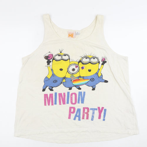 Despicable Me Women's Beige Tank Top - Medium