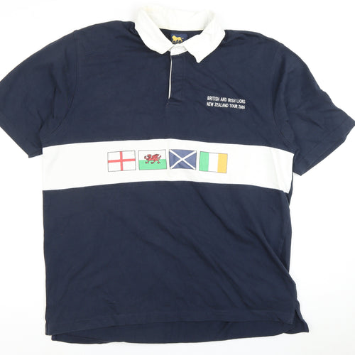 British and Irish Lions Men's Blue Polo Shirt XL