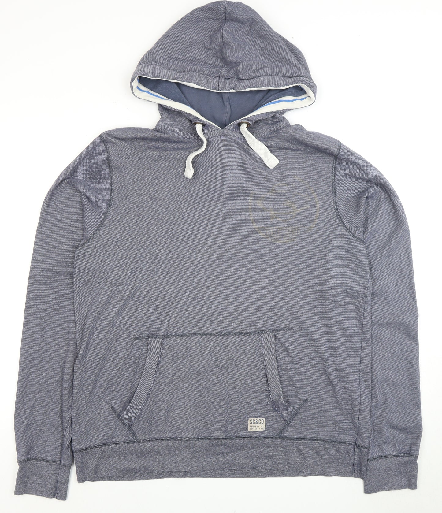 SoulCal & Co Men's XL Grey Pullover Hoodie with Logo