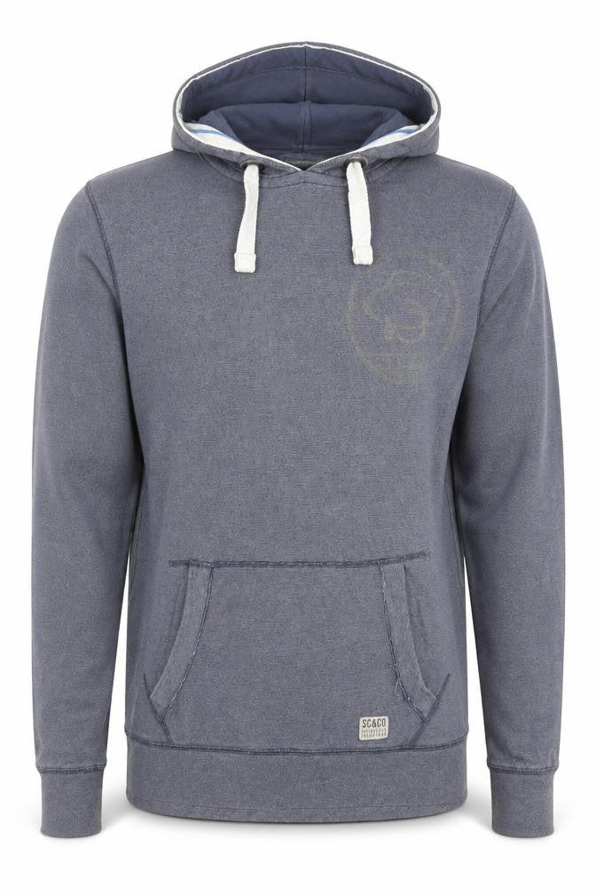 Front view of SoulCal Men's XL Grey Pullover Hoodie with Logo