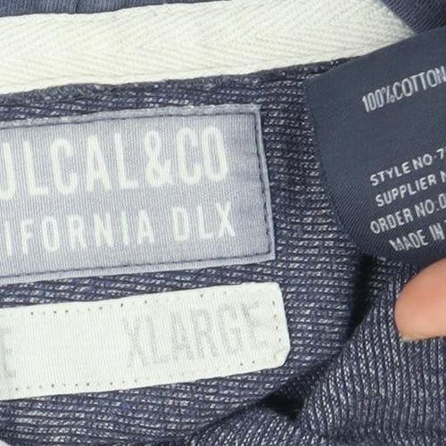 SoulCal & Co Men's XL Grey Pullover Hoodie with Logo