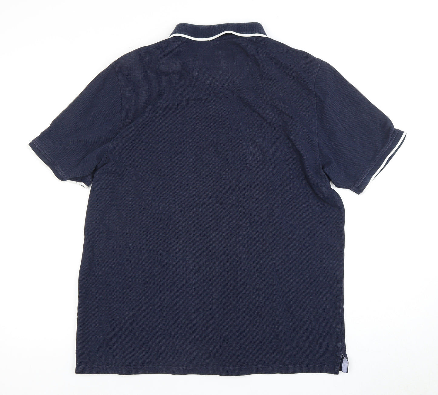 Blue Harbour Men's Blue Polo Shirt L Relaxed Fit