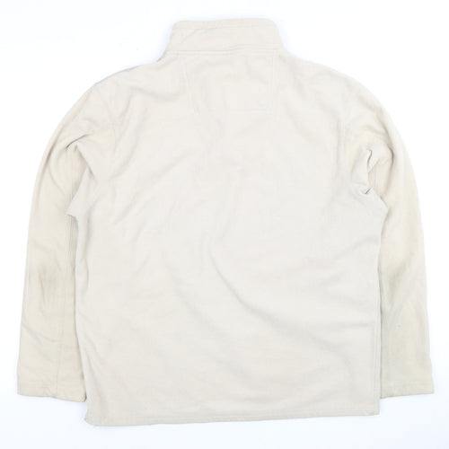Cedarwood State Men's Beige Fleece 1/4 Zip Sweatshirt M