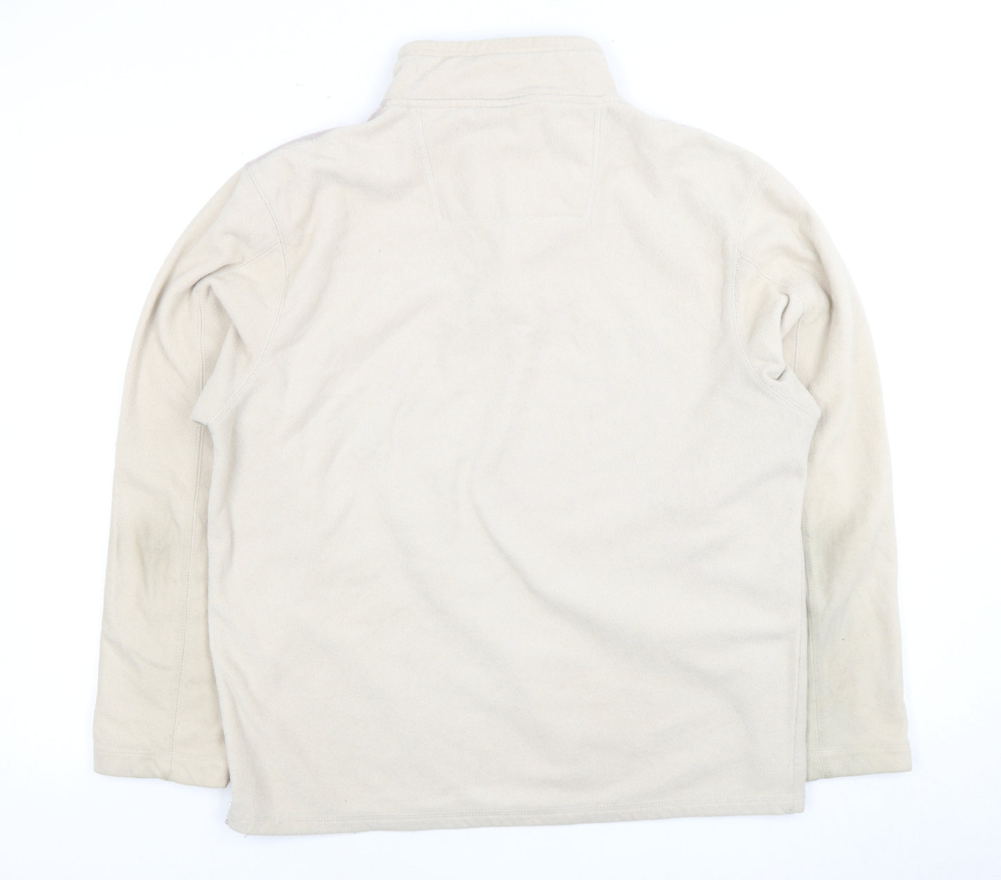Cedarwood State Men's Beige Fleece 1/4 Zip Sweatshirt M