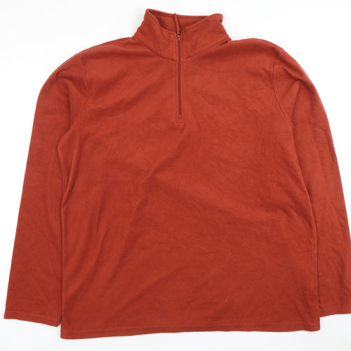 Mountain Warehouse Men's Red XL Fleece Pullover