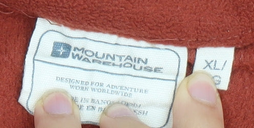 Mountain Warehouse Men's Red XL Fleece Pullover