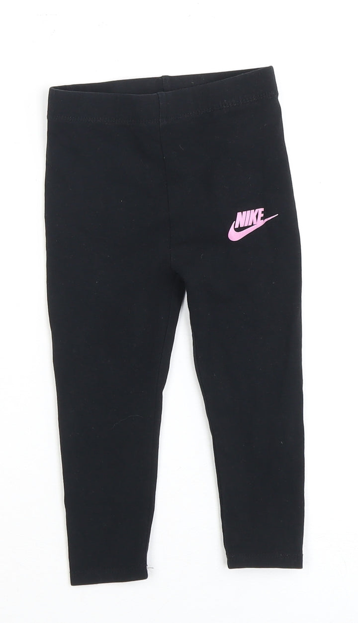 Nike Black Leggings, Unisex Baby, 18-24 Months, Sports Style