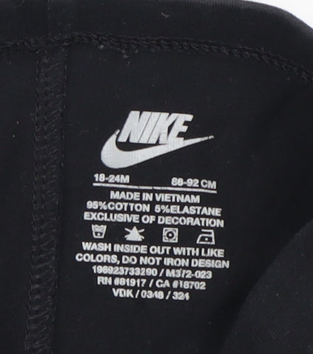 Nike Black Leggings, Unisex Baby, 18-24 Months, Sports Style