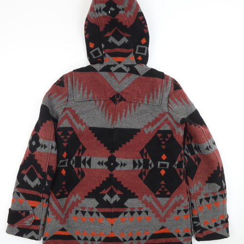 GAP Women's Multicoloured Geometric Toggle Coat XS