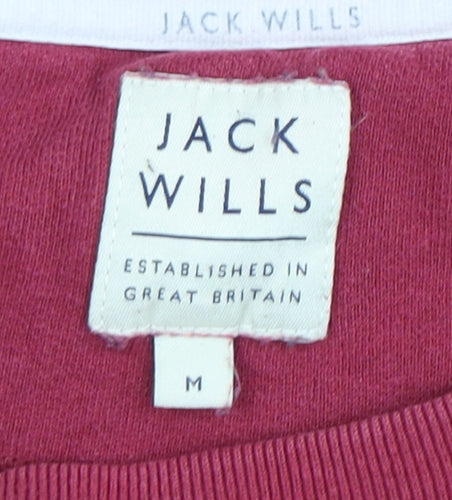 Jack Wills Men's Pink Medium Pullover Sweatshirt