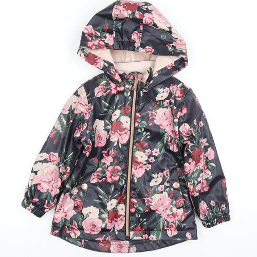 Firetrap Girls Multicoloured Floral Rain Coat 2-3 Years