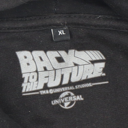 Universal Men’s Black XL Back to the Future Hoodie