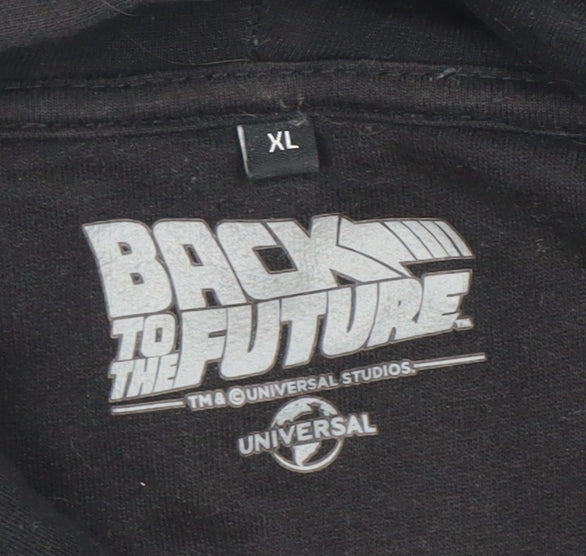 Universal Men’s Black XL Back to the Future Hoodie