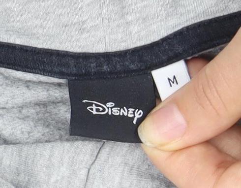 Disney Unisex Grey M Pullover Hoodie Cartoon