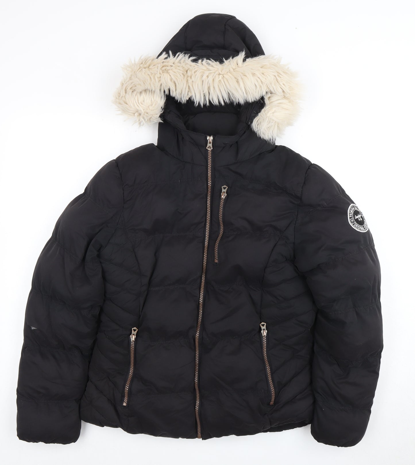 SoulCal & Co Women's Black Puffer Jacket Size 10