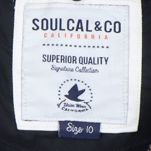 SoulCal & Co Women's Black Puffer Jacket Size 10