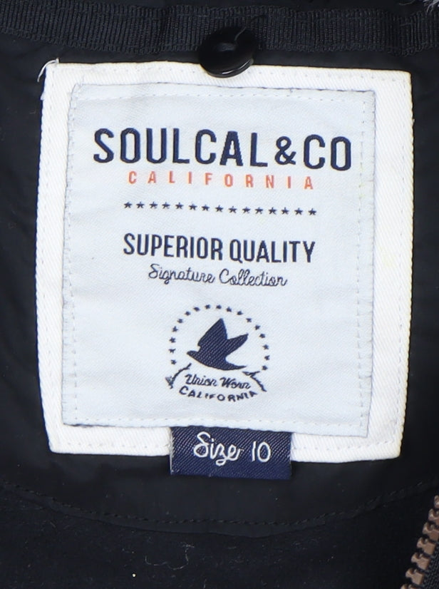 SoulCal & Co Women's Black Puffer Jacket Size 10