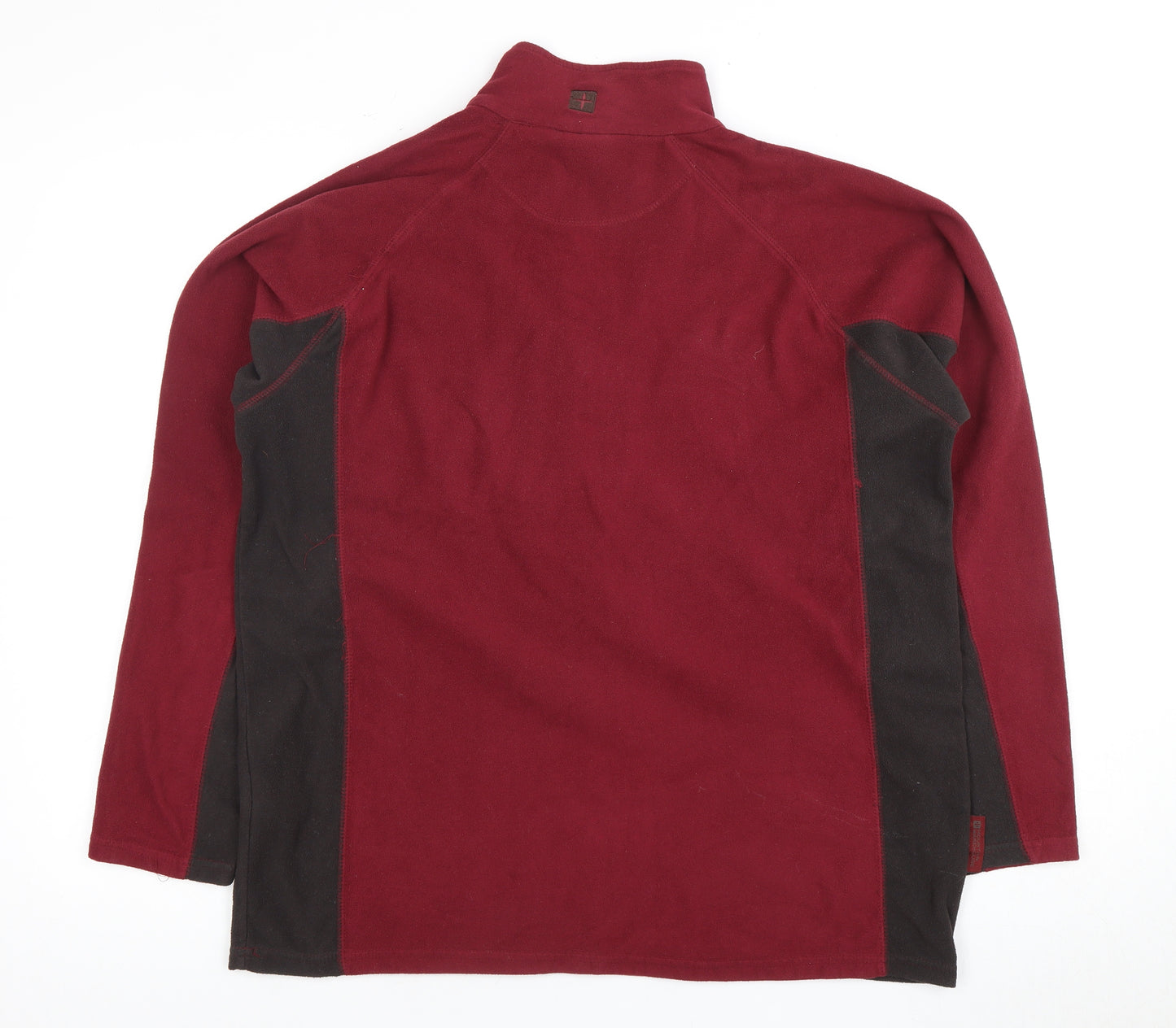 Mountain Warehouse Men's Red 1/2 Zip Fleece Sweatshirt M