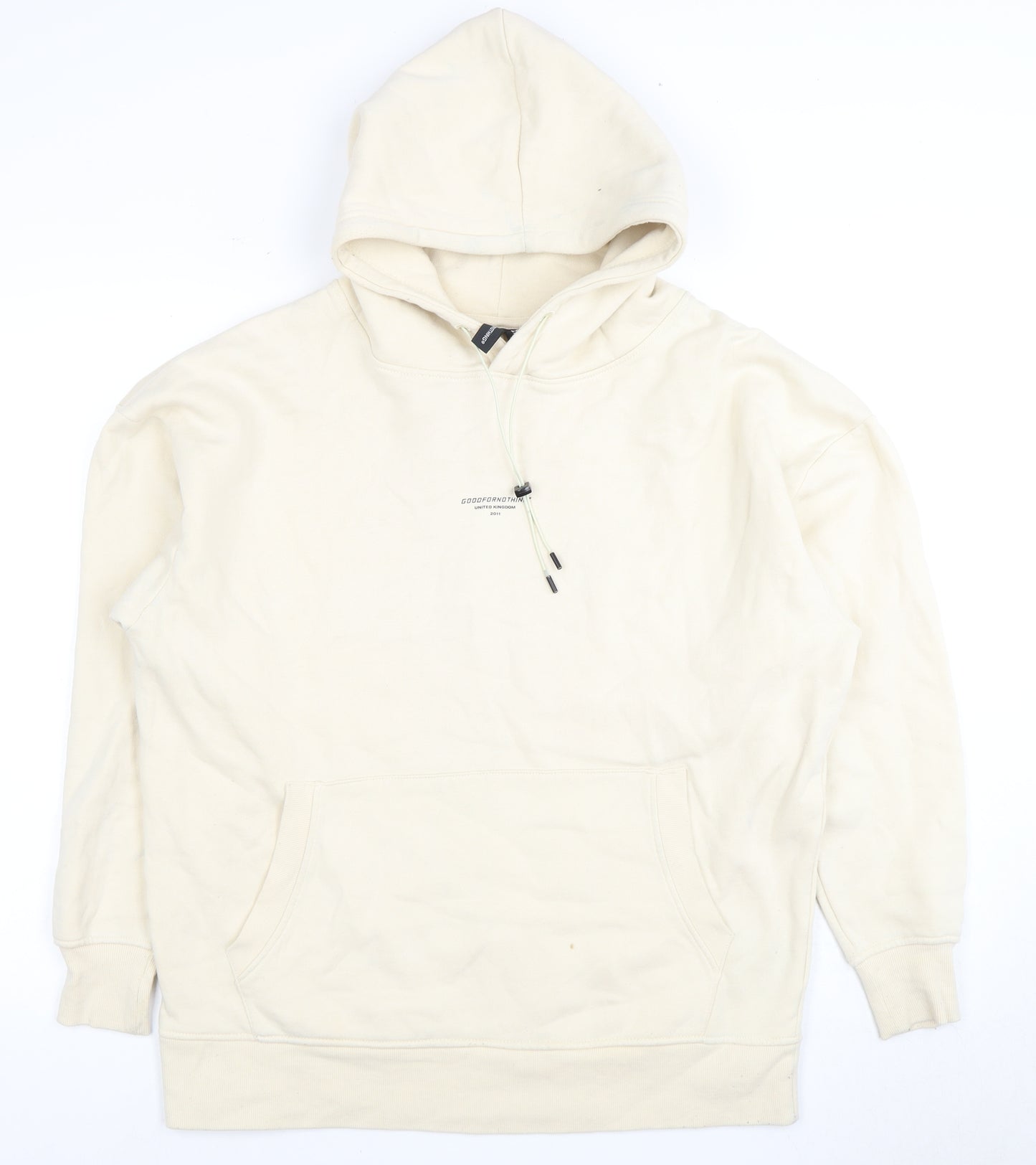 Good For Nothing Women’s Ivory Pullover Hoodie M