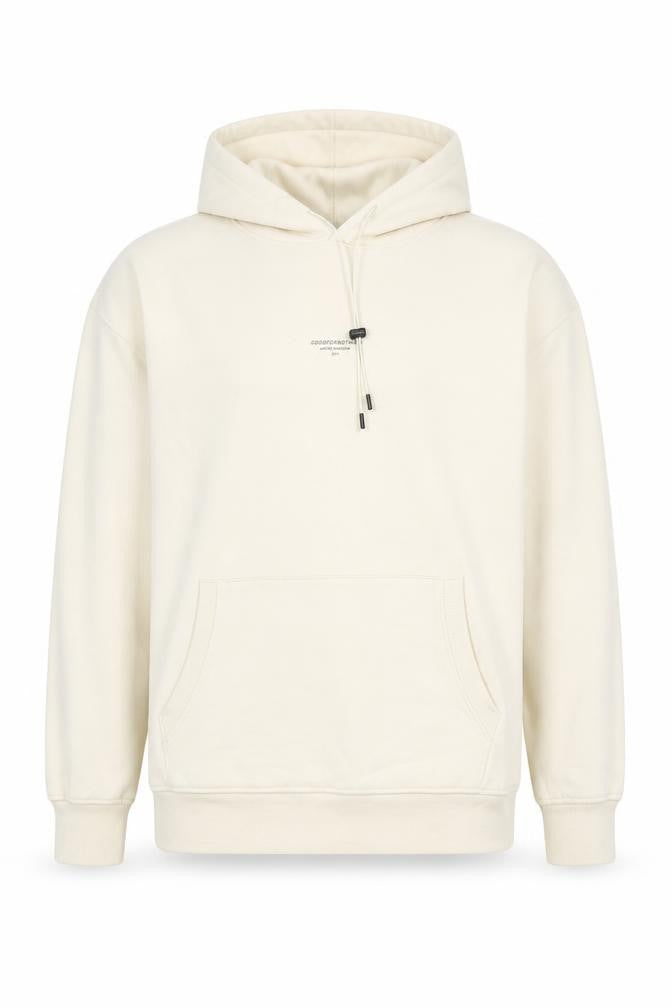 Front view of Good For Nothing Women’s Ivory Pullover Hoodie M