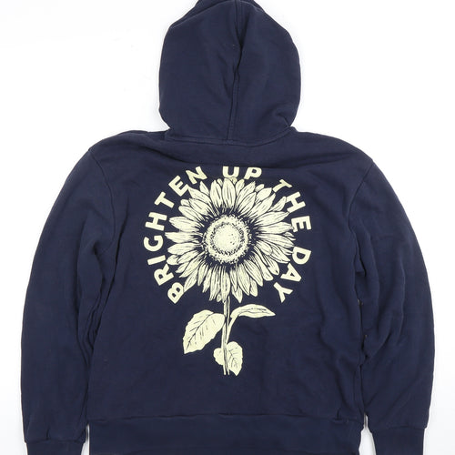 Marks and Spencer Blue Pullover Hoodie, Unisex, Size 14