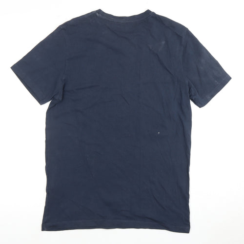Jack & Jones Men's Blue Graphic Print T-Shirt, Size S