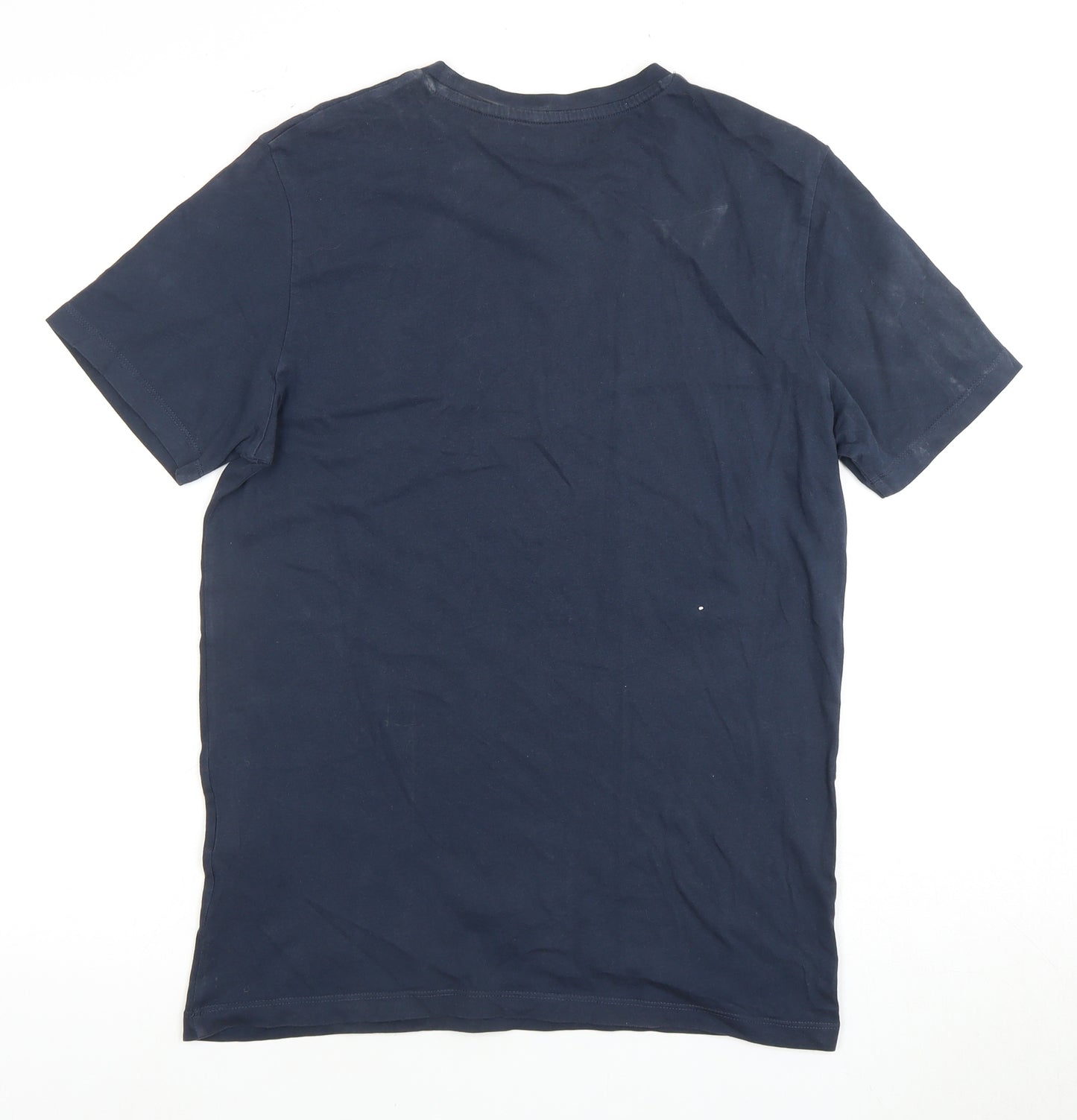 Jack & Jones Men's Blue Graphic Print T-Shirt, Size S