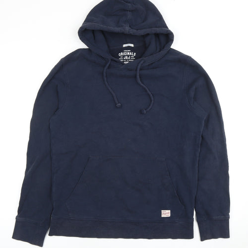 Jack & Jones Men's Blue Medium Pullover Hoodie