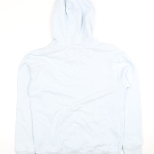 Hollister Men's Blue XS Pullover Hoodie with Logo