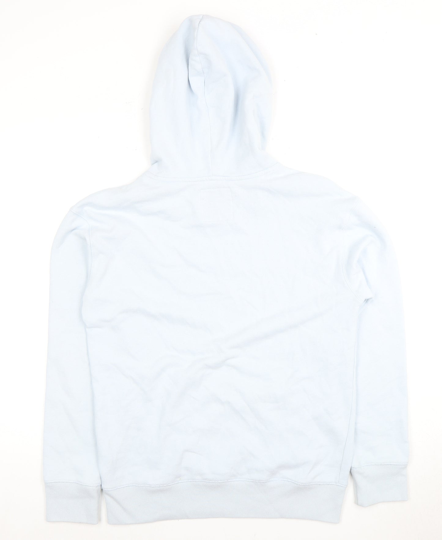 Hollister Men's Blue XS Pullover Hoodie with Logo