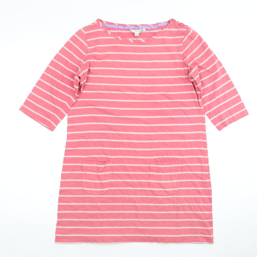 Boden Women's Pink Striped Tunic, Size 12