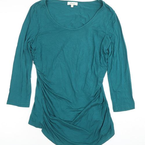 Linea Women's Green 3/4 Sleeve Top, Size M
