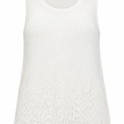 Bonnie Rose Women’s White Crochet Tank Top Size 12