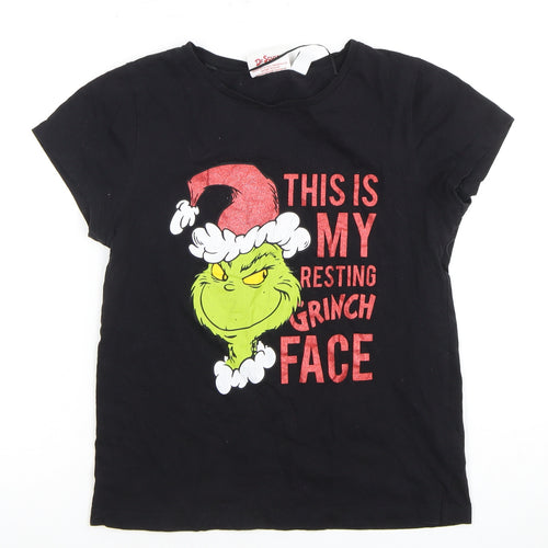 The Grinch Black Women's S T-Shirt, Christmas Graphic