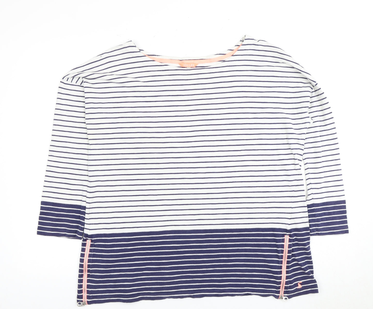 Joules Women's Multicoloured Boat Neck T-Shirt, Size 18