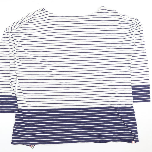 Joules Women's Multicoloured Boat Neck T-Shirt, Size 18