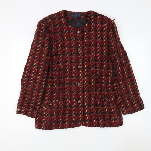 Alexon Women's Multicoloured Tweed Mid-Length Jacket