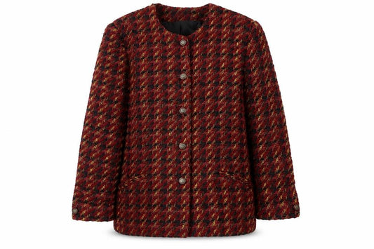 Front view of Alexon Women's Multicoloured Tweed Mid-Length Jacket