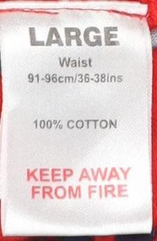 Men's Blue Superman Pyjama Pants L - Cotton Graphic