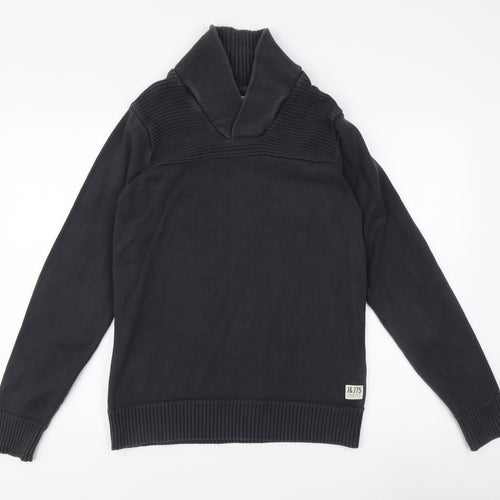 Jack & Jones Black Pullover High Neck Jumper M