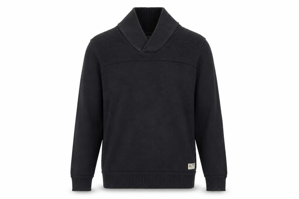 Front view of Jack & Jones Black Pullover High Neck Jumper M